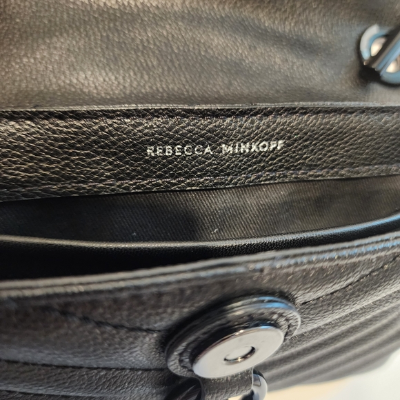 Rebecca Minkoff Black Chevron Crossbody Bag - Picture 6 of 11